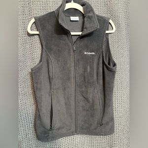 Columbia Fleece dark gray Vest Medium